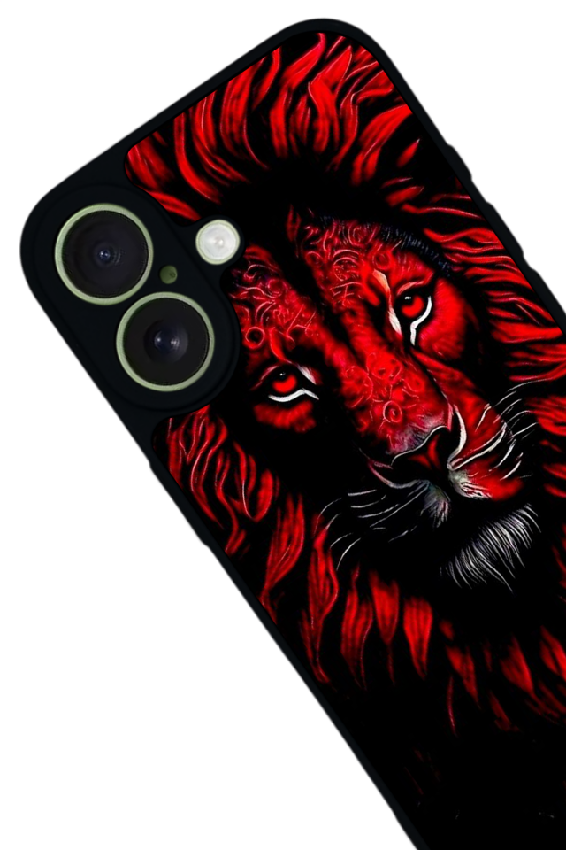 iPhone 17 Uyumlu Aslan Tasarımlı Glossy Premium Kılıf