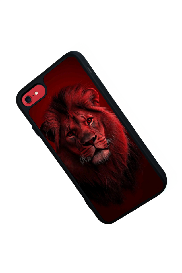 iPhone 7 Uyumlu Aslan Tasarımlı Glossy Premium Kılıf