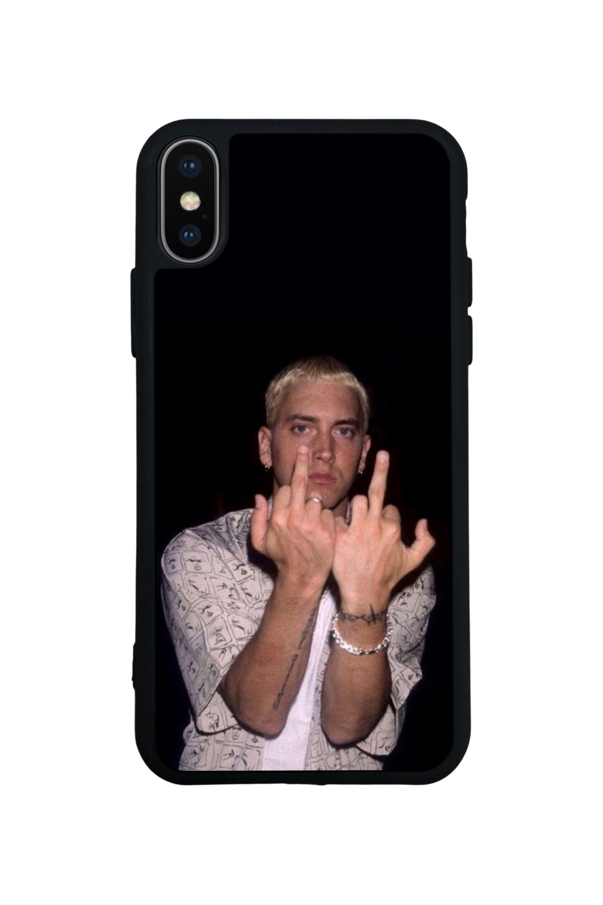 iPhone XS Max Uyumlu Eminem Tasarımlı Glossy Premium Kılıf
