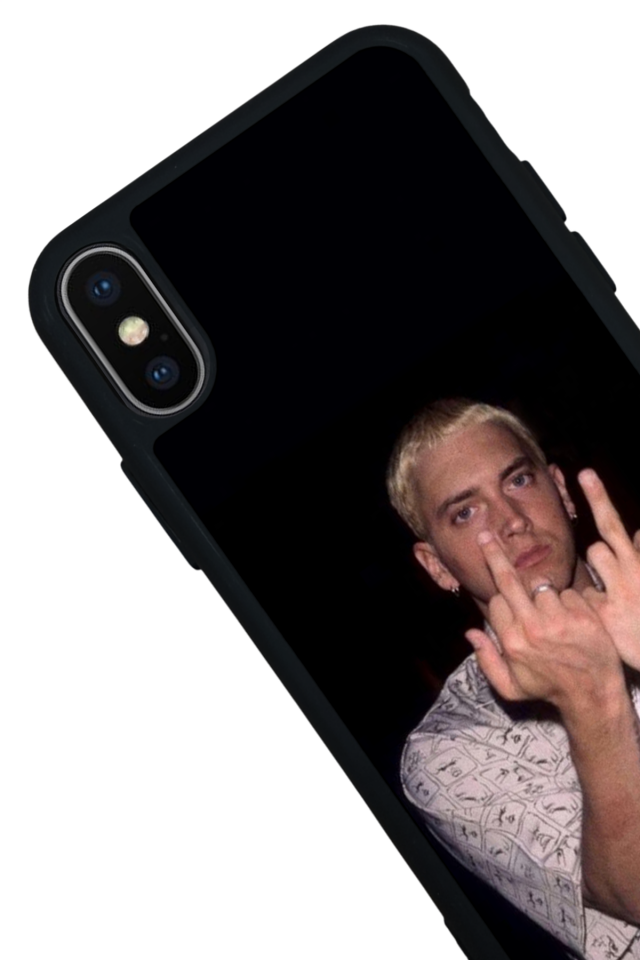 iPhone XS Max Uyumlu Eminem Tasarımlı Glossy Premium Kılıf