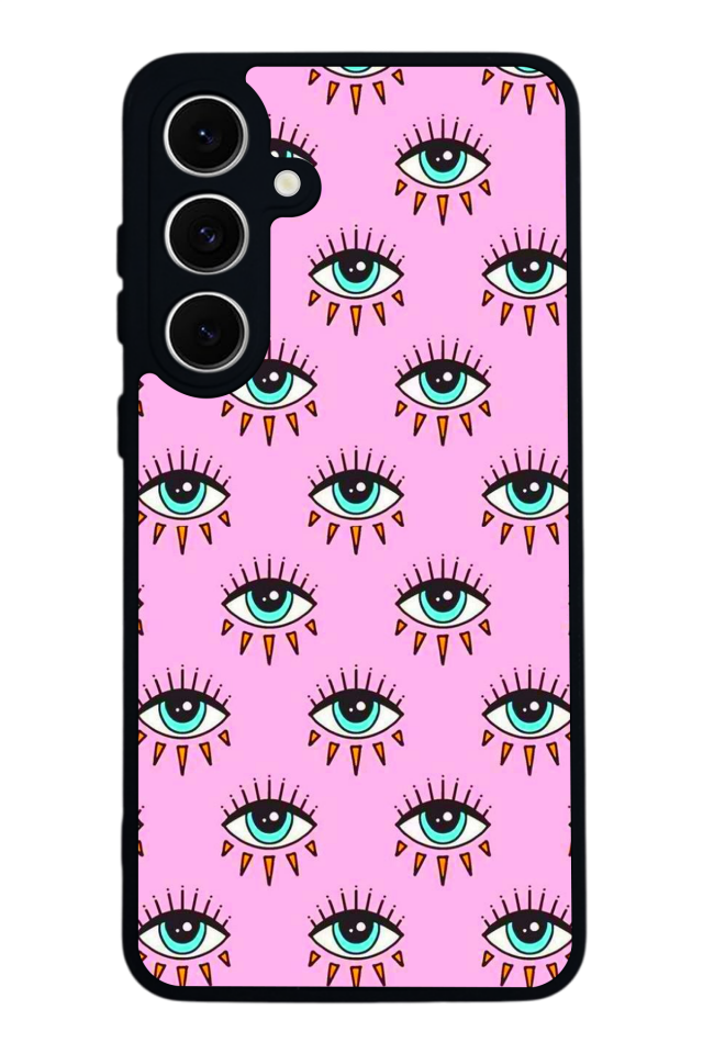 Samsung Galaxy A16 Uyumlu Göz Tasarımlı Glossy Premium Kılıf