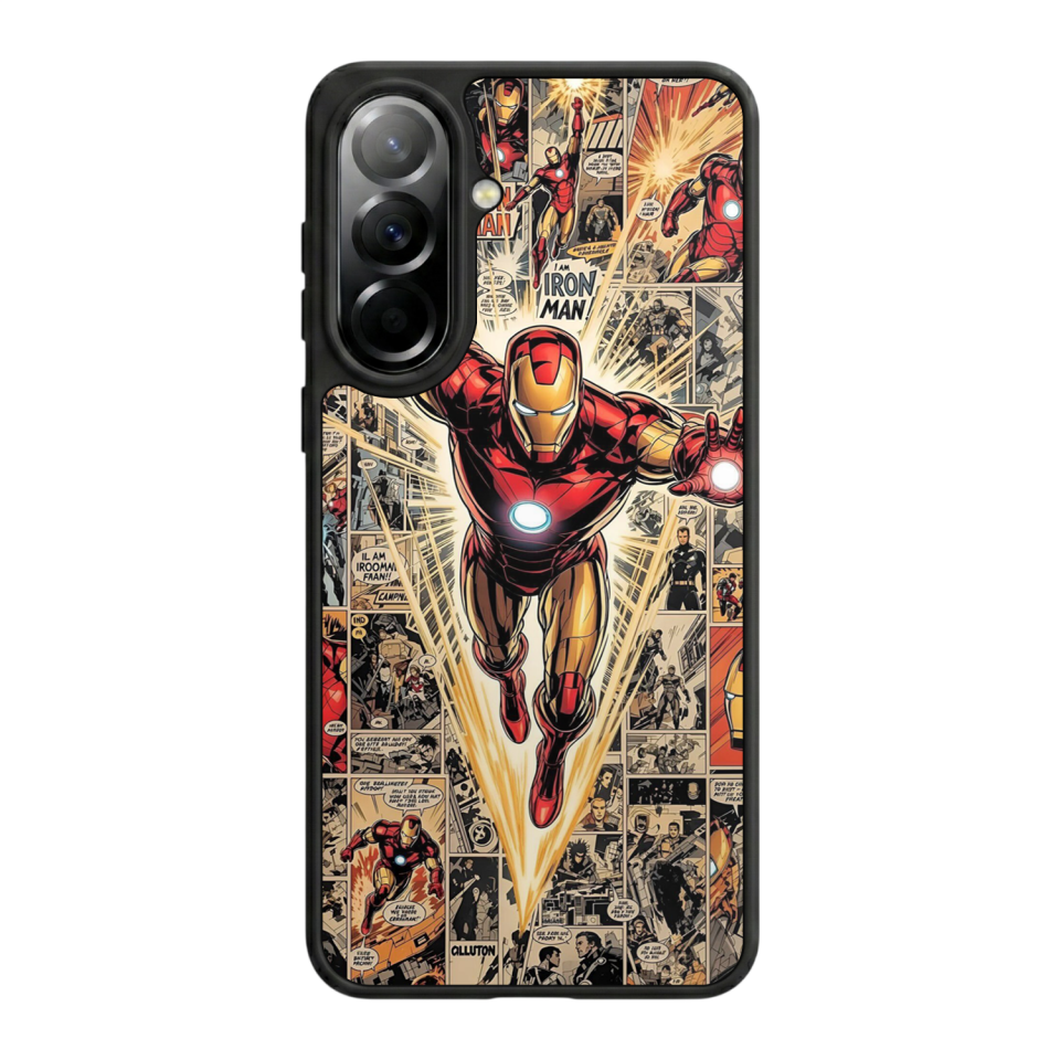 Samsung Galaxy A57 Uyumlu  Iron Man ( Demir Adam ) Tasarımlı Glossy Premium Kılıf