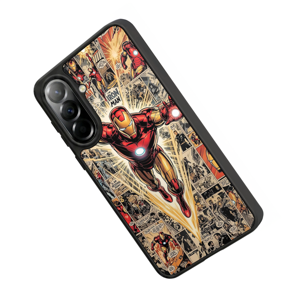 Samsung Galaxy A57 Uyumlu  Iron Man ( Demir Adam ) Tasarımlı Glossy Premium Kılıf