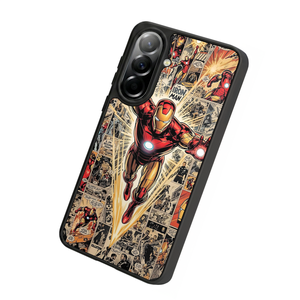 Samsung Galaxy A57 Uyumlu  Iron Man ( Demir Adam ) Tasarımlı Glossy Premium Kılıf