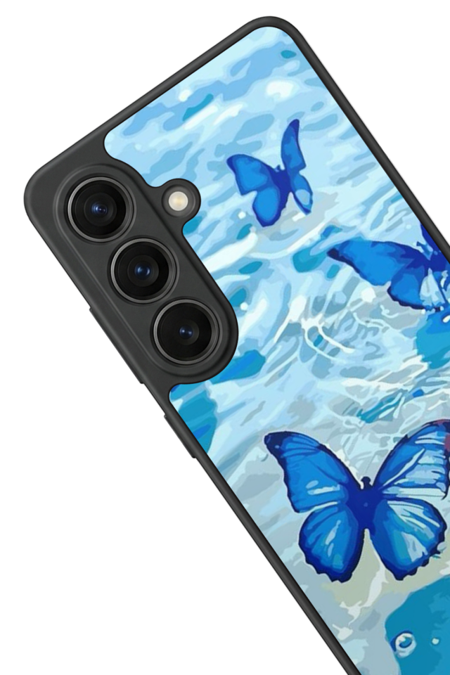Samsung Galaxy S26 Uyumlu Kelebek Tasarımlı Glossy Premium Kılıf