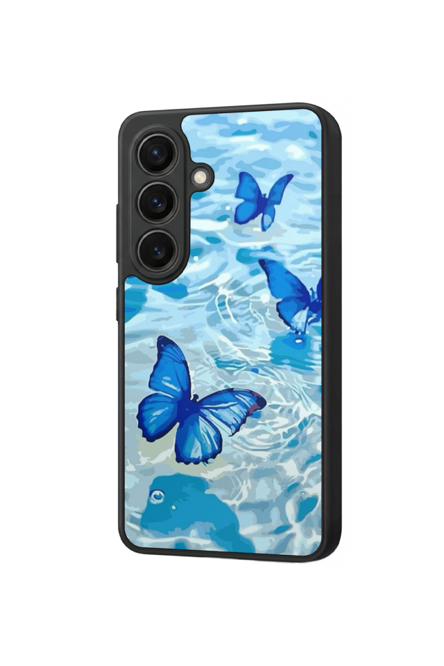 Samsung Galaxy S26 Uyumlu Kelebek Tasarımlı Glossy Premium Kılıf