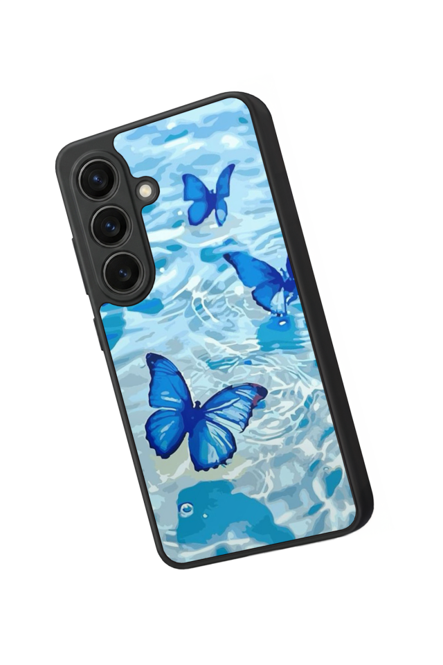 Samsung Galaxy S26 Uyumlu Kelebek Tasarımlı Glossy Premium Kılıf