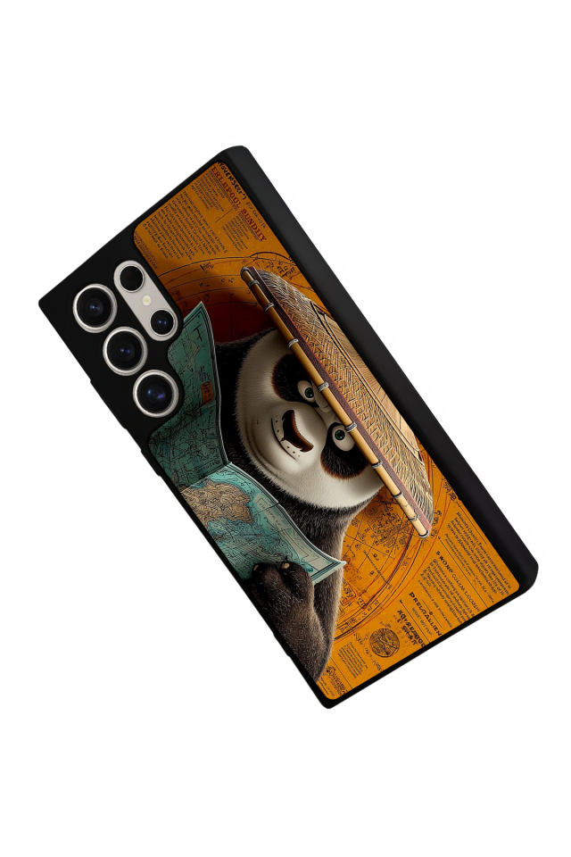 Samsung Galaxy S22 Ultra Uyumlu Kung Fu Panda Tasarımlı Glossy Premium Kılıf