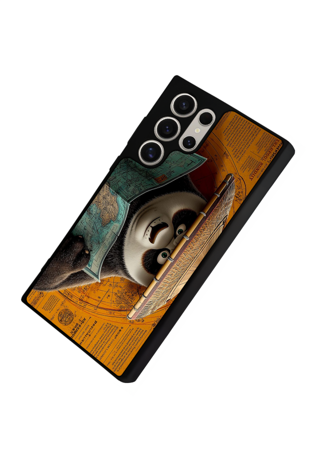 Samsung Galaxy S22 Ultra Uyumlu Kung Fu Panda Tasarımlı Glossy Premium Kılıf