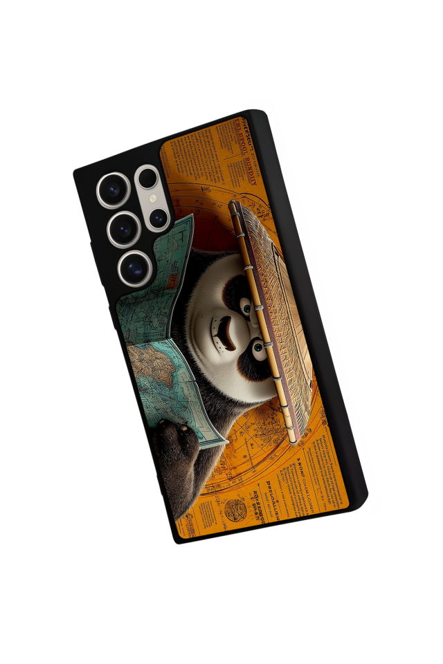 Samsung Galaxy S22 Ultra Uyumlu Kung Fu Panda Tasarımlı Glossy Premium Kılıf