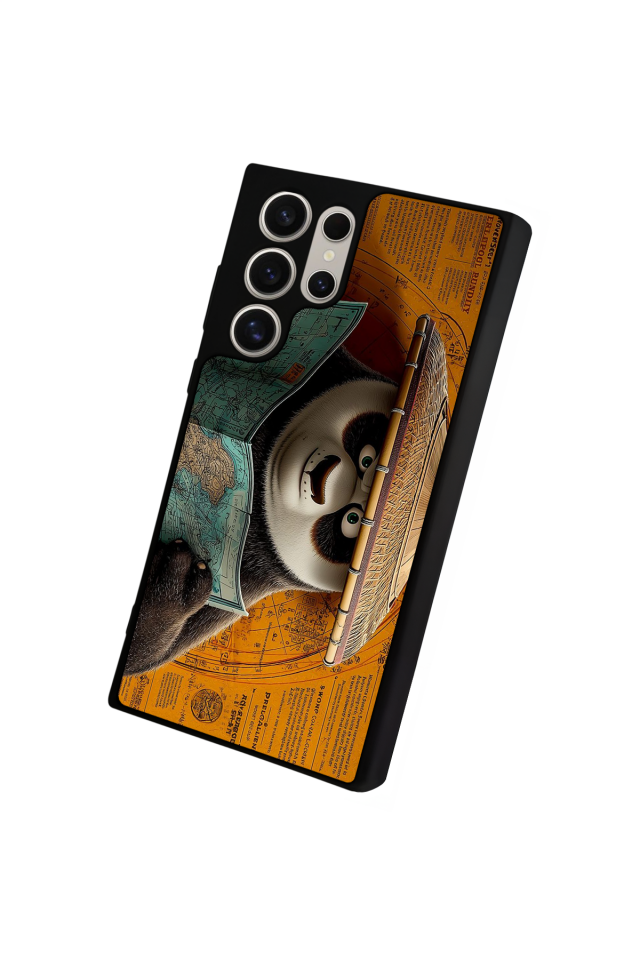 Samsung Galaxy S22 Ultra Uyumlu Kung Fu Panda Tasarımlı Glossy Premium Kılıf