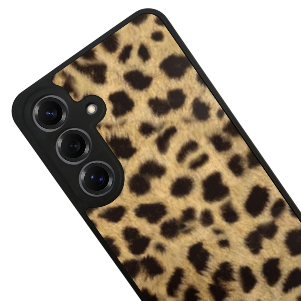 Samsung Galaxy S25 Uyumlu Leopar Tasarımlı Glossy Premium Kılıf