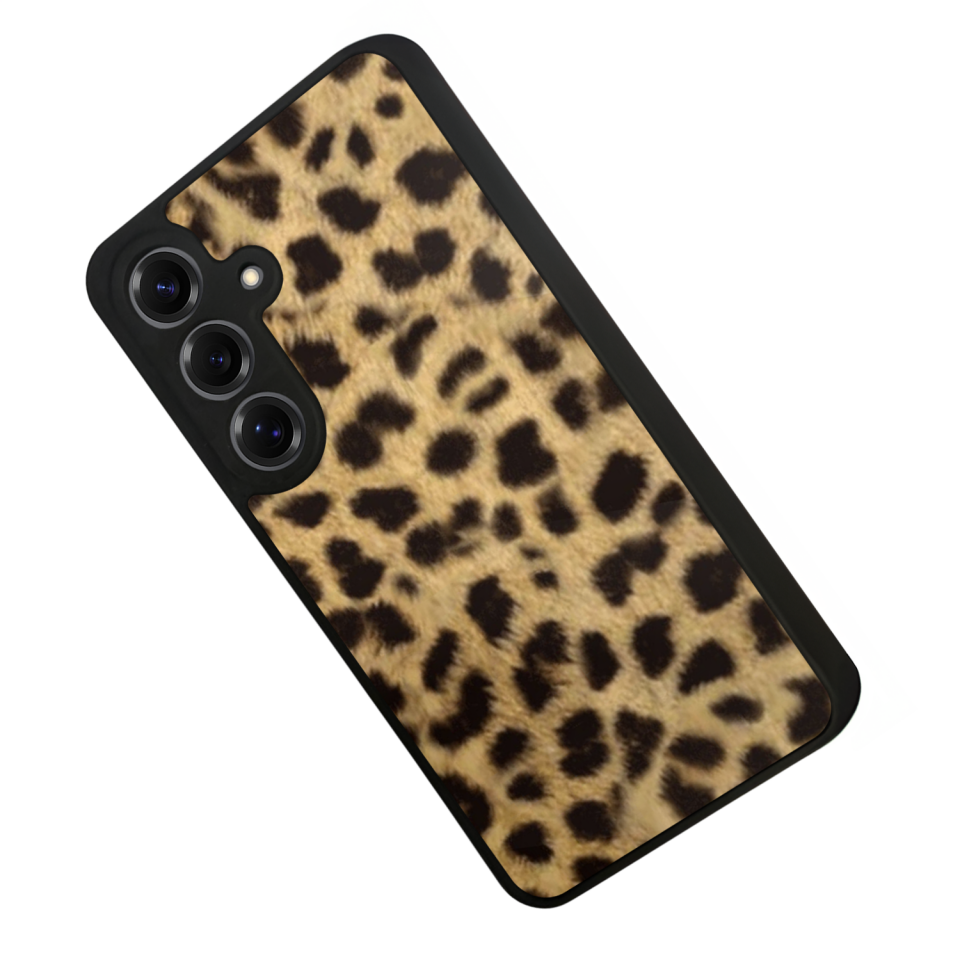 Samsung Galaxy S25 Uyumlu Leopar Tasarımlı Glossy Premium Kılıf