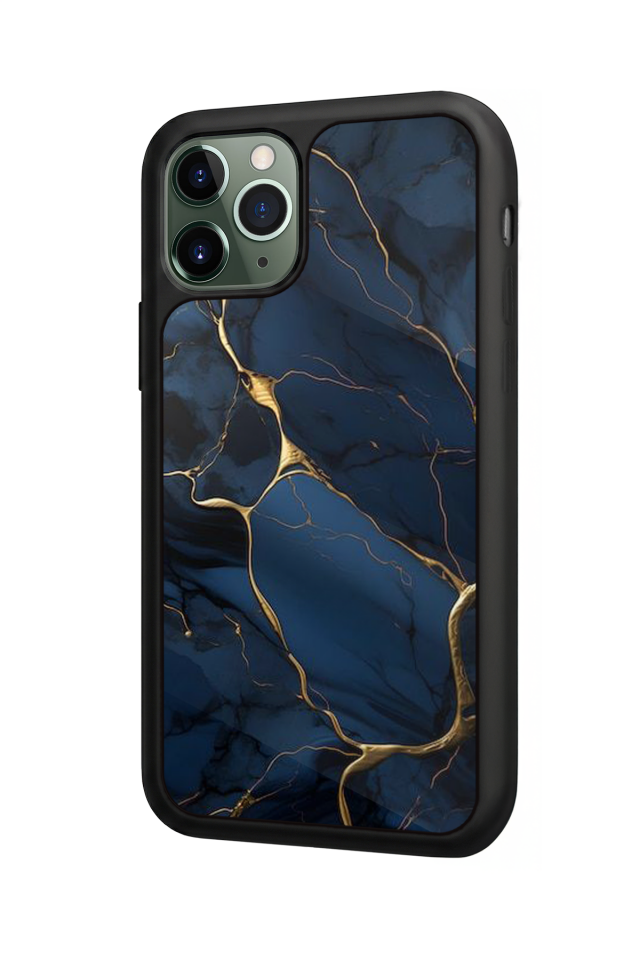 iPhone 11 Pro Max Uyumlu Mermer Marble Tasarımlı Glossy Premium Kılıf