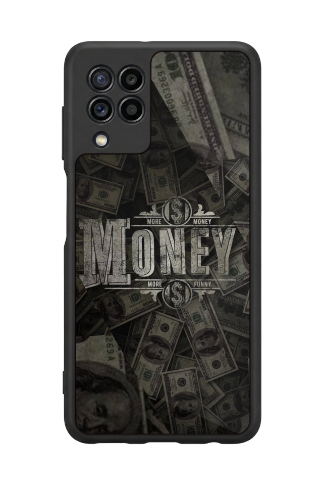 Samsung Galaxy M22 Uyumlu Money Para Tasarımlı Glossy Premium Kılıf