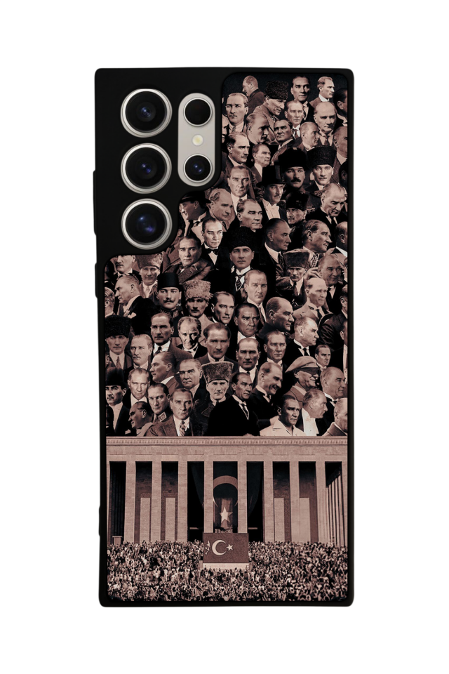 Samsung Galaxy S24 Ultra Uyumlu Mustafa Kemal Ataturk Tasarımlı Glossy Premium Kılıf