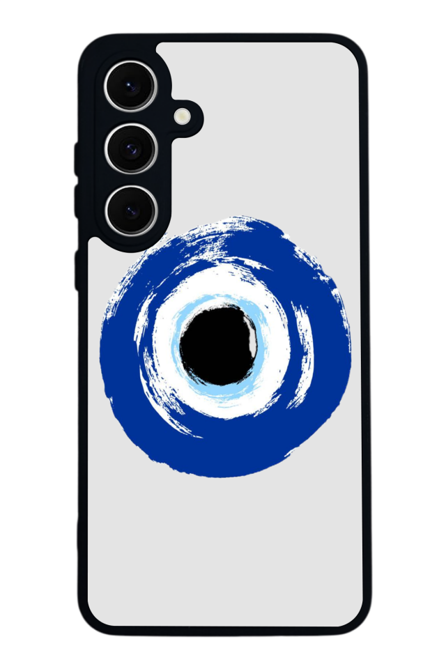 Samsung Galaxy S24 FE Uyumlu Nazar Tasarımlı Glossy Premium Kılıf