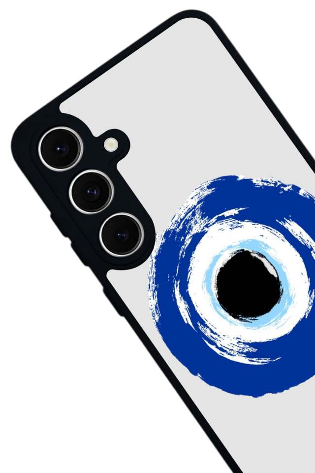 Samsung Galaxy S24 FE Uyumlu Nazar Tasarımlı Glossy Premium Kılıf