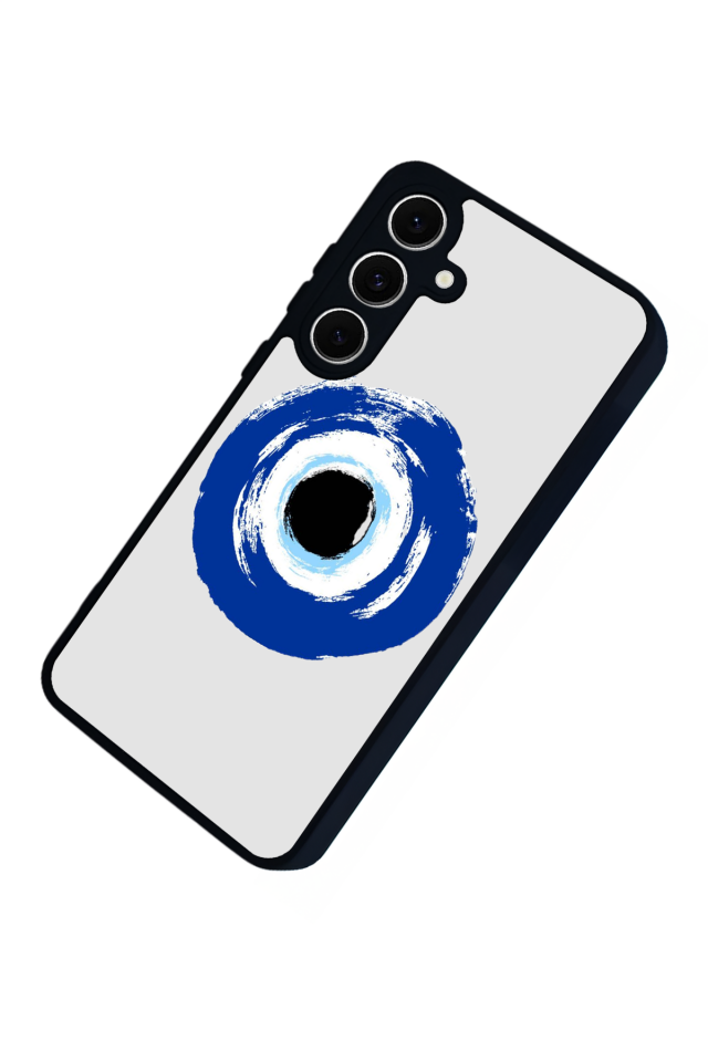 Samsung Galaxy S24 FE Uyumlu Nazar Tasarımlı Glossy Premium Kılıf
