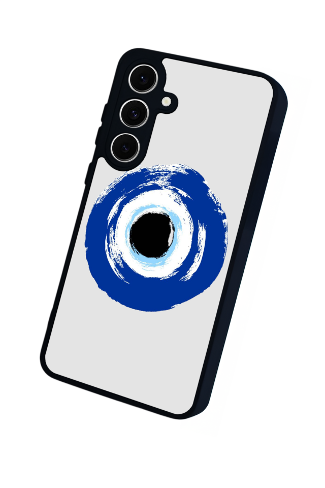 Samsung Galaxy S24 FE Uyumlu Nazar Tasarımlı Glossy Premium Kılıf
