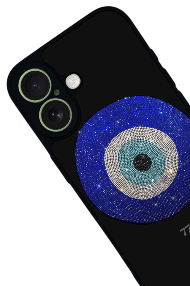 iPhone 17 Uyumlu Nazar Tasarımlı Glossy Premium Kılıf