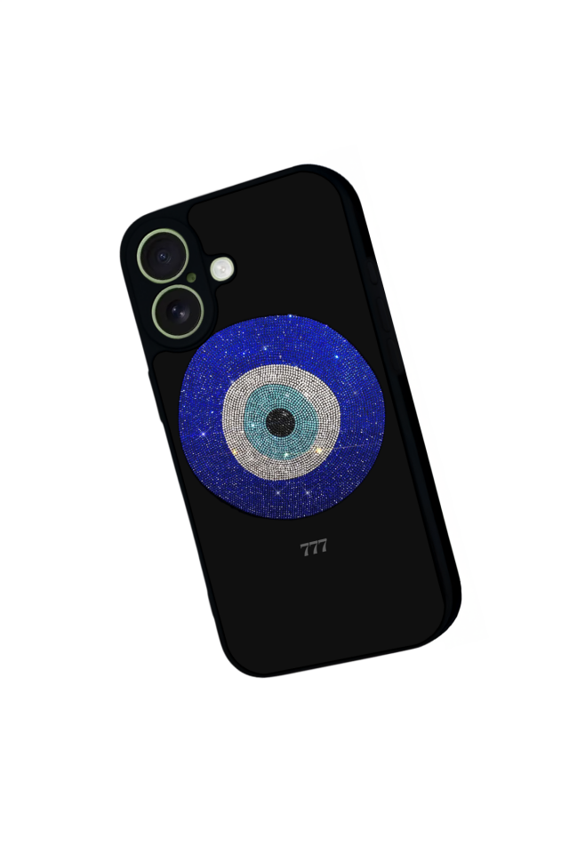 iPhone 17 Uyumlu Nazar Tasarımlı Glossy Premium Kılıf