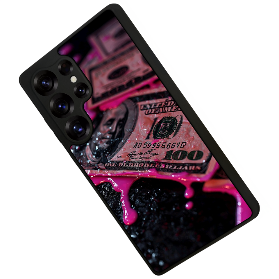 Samsung Galaxy S25 Ultra Uyumlu Para Tasarımlı Glossy Premium Kılıf