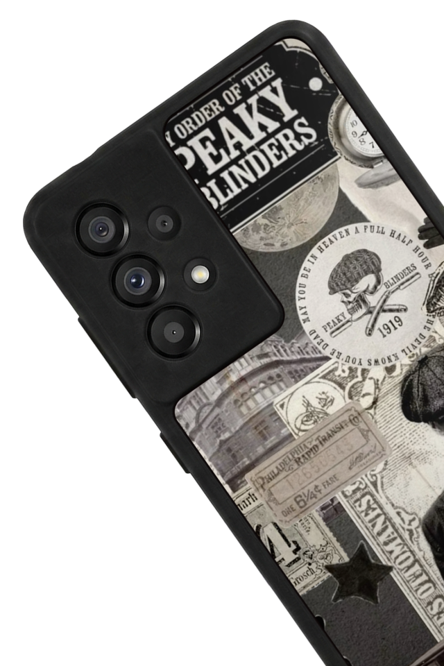 Samsung Galaxy A73 Uyumlu Peaky Blinders Tasarımlı Glossy Premium Kılıf