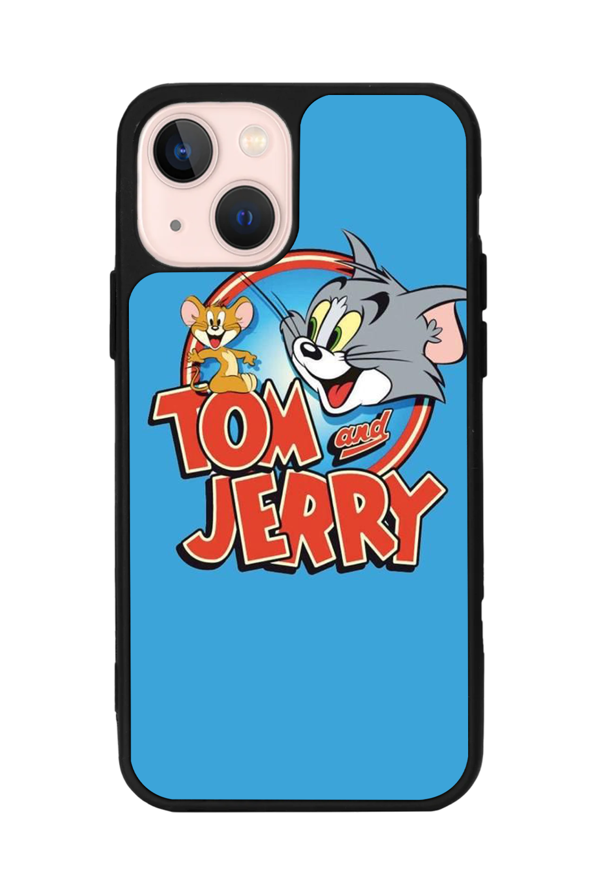 iPhone 13/14 Uyumlu Tom And Jerry Tasarımlı Glossy Premium Kılıf