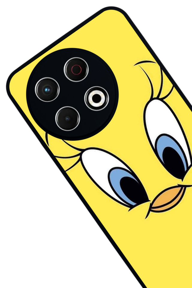Tecno Spark 30 Pro Uyumlu Tweety Tasarımlı Glossy Premium Kılıf