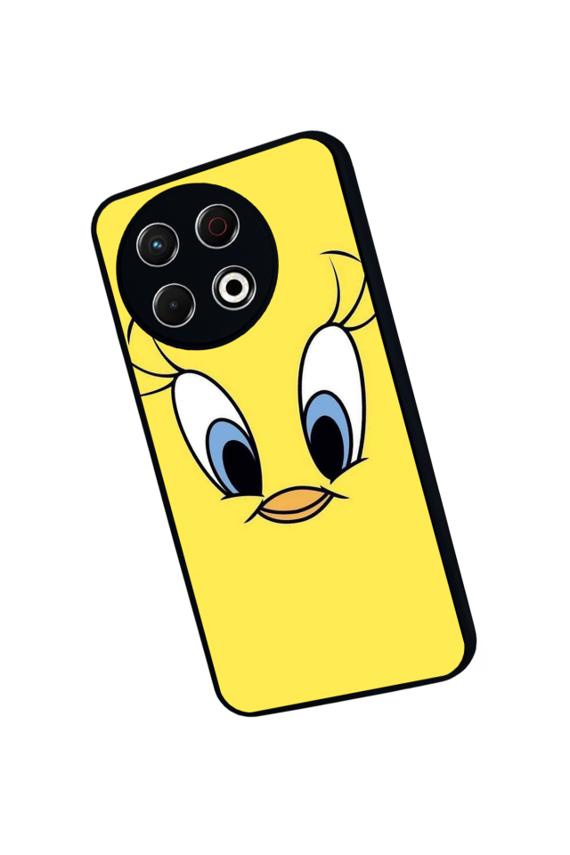 Tecno Spark 30 Pro Uyumlu Tweety Tasarımlı Glossy Premium Kılıf