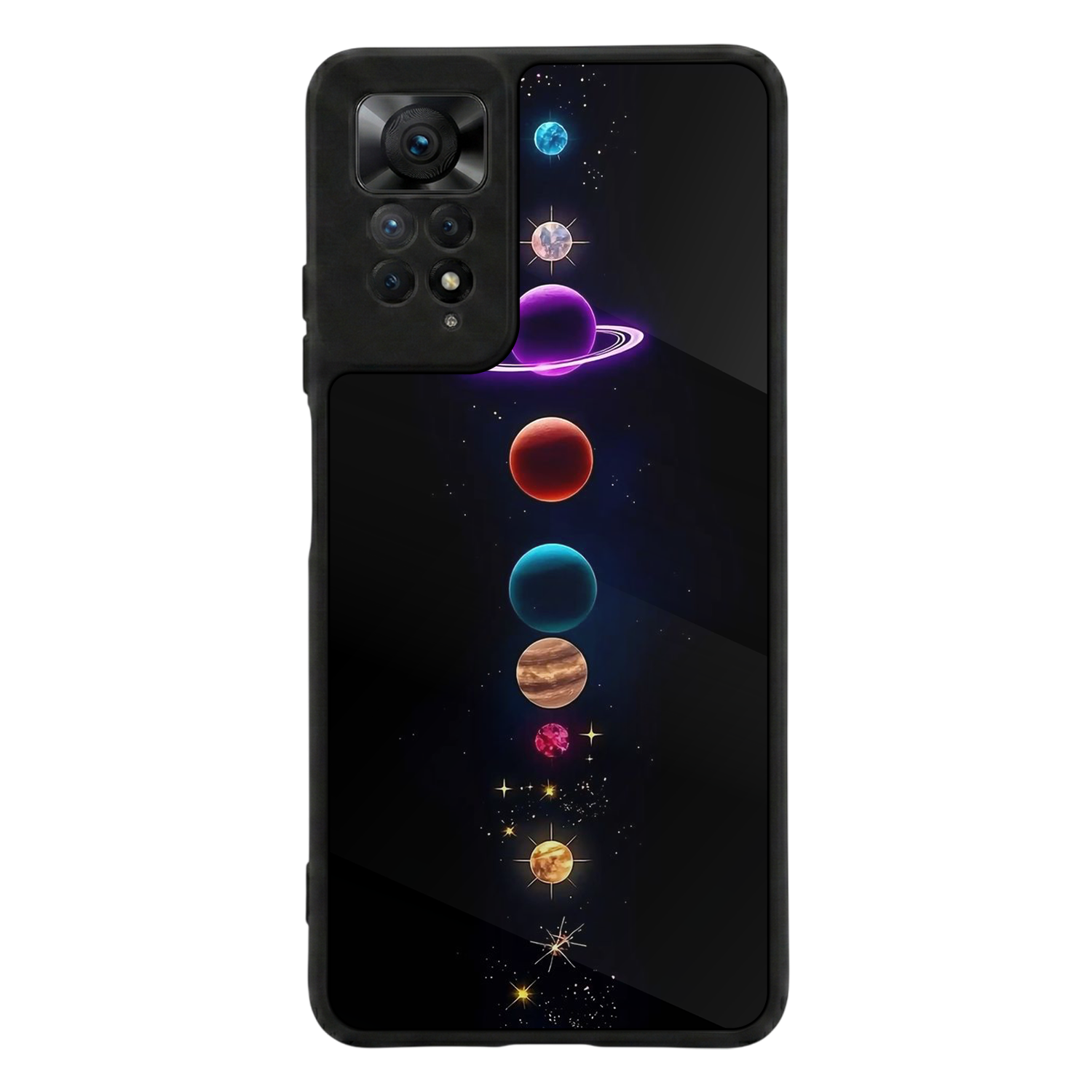 Xiaomi Redmi Note 12 Pro Uyumlu Uzay Tasarımlı Glossy Premium Kılıf