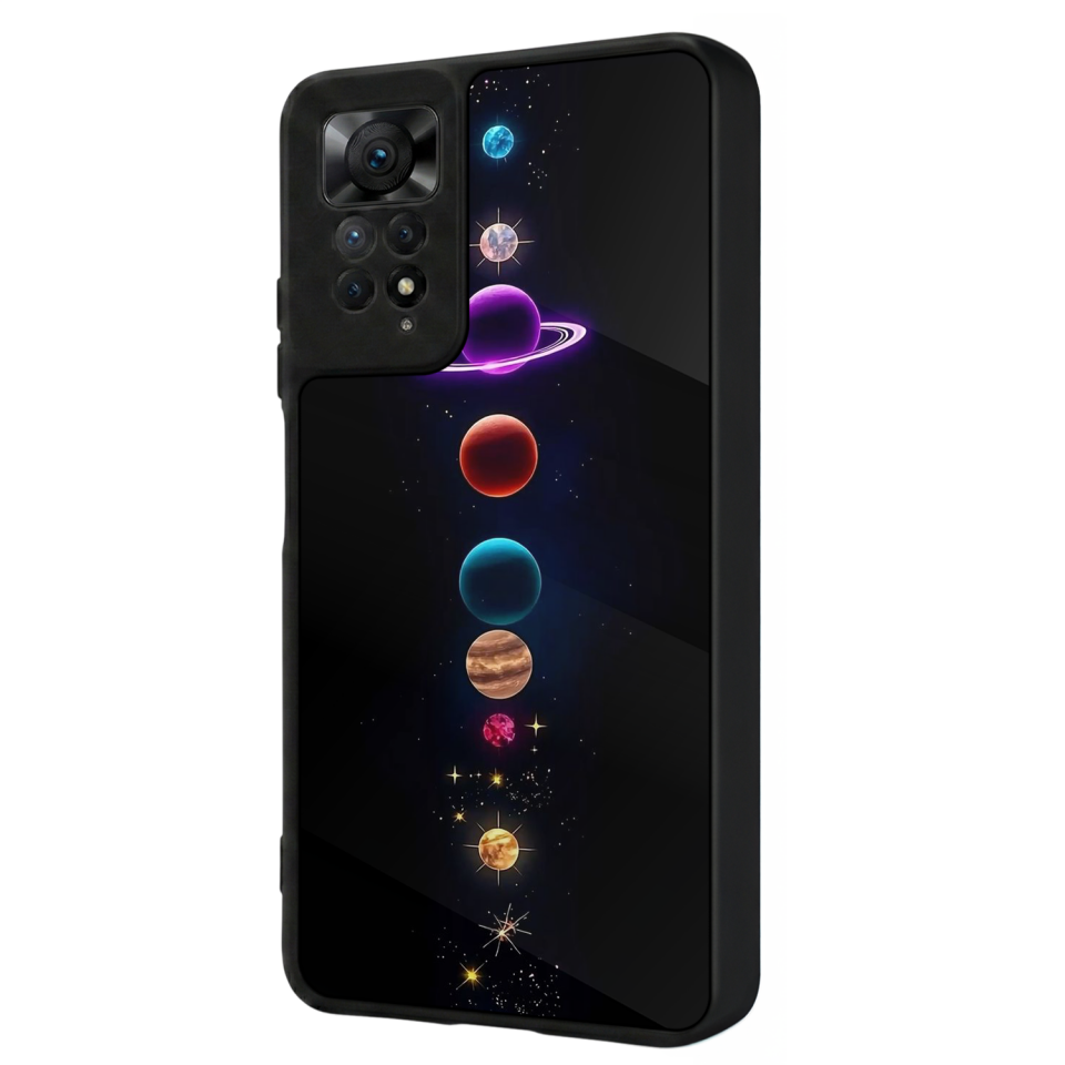 Xiaomi Redmi Note 12 Pro Uyumlu Uzay Tasarımlı Glossy Premium Kılıf