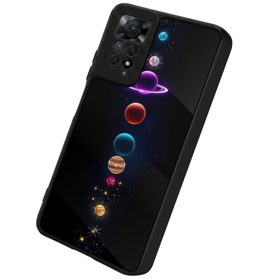 Xiaomi Redmi Note 12 Pro Uyumlu Uzay Tasarımlı Glossy Premium Kılıf