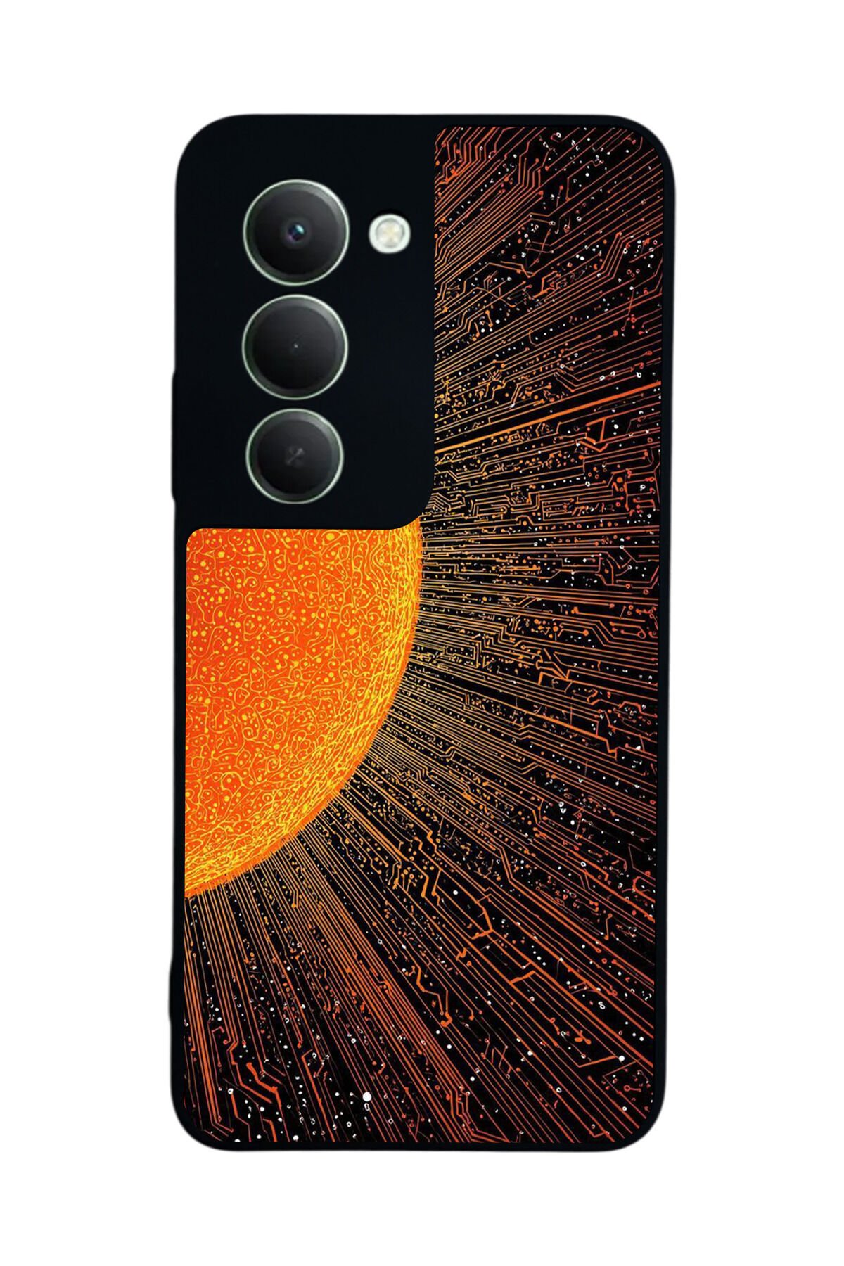 Xiaomi Redmi 15 5G Uyumlu Güneş Tasarımlı Glossy Premium Kılıf