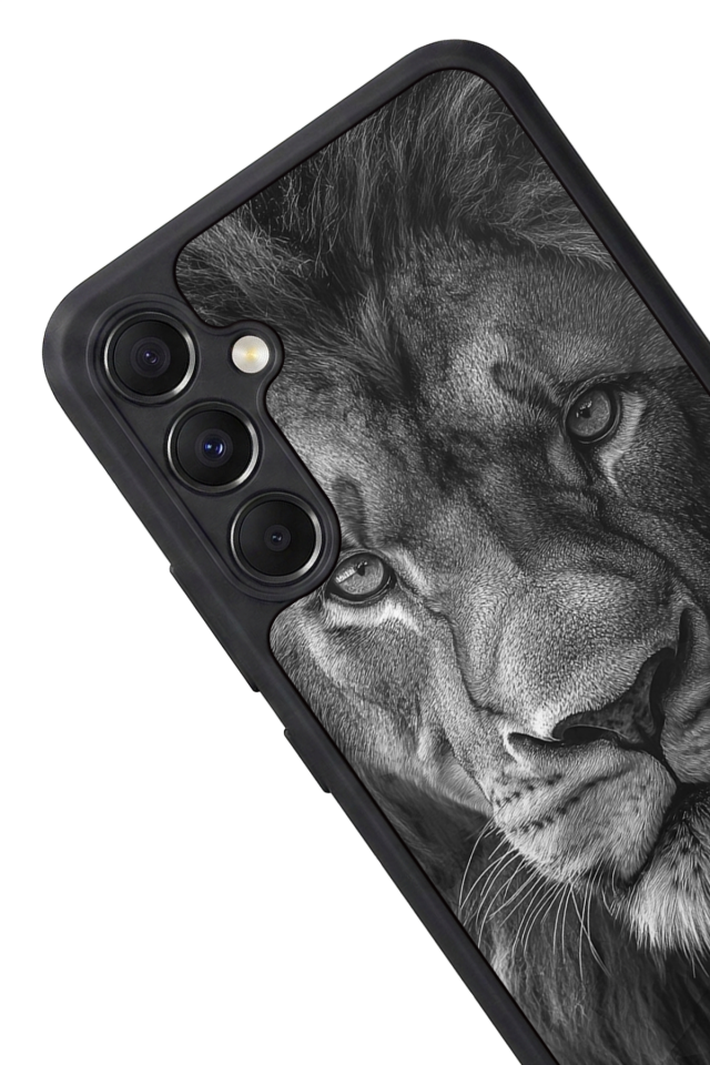 Samsung Galaxy A34 Uyumlu Aslan Tasarımlı Glossy Premium Kılıf