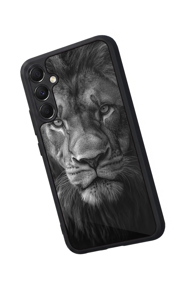 Samsung Galaxy A34 Uyumlu Aslan Tasarımlı Glossy Premium Kılıf