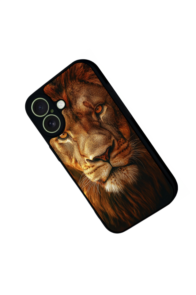 iPhone 17 Uyumlu Aslan Tasarımlı Glossy Premium Kılıf