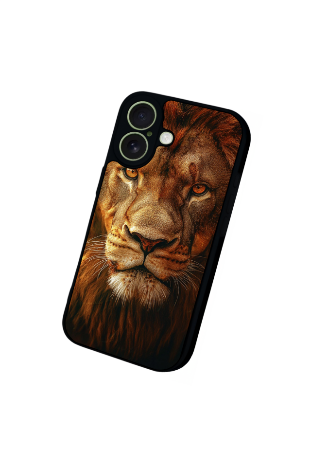 iPhone 17 Uyumlu Aslan Tasarımlı Glossy Premium Kılıf