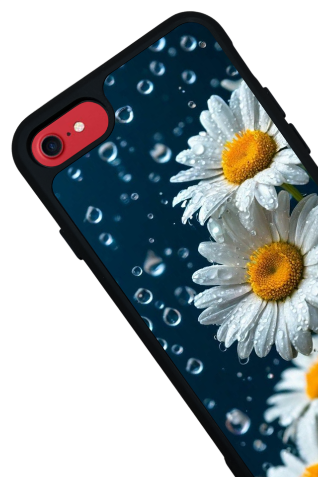 iPhone 8 Uyumlu Cicek Tasarımlı Glossy Premium Kılıf