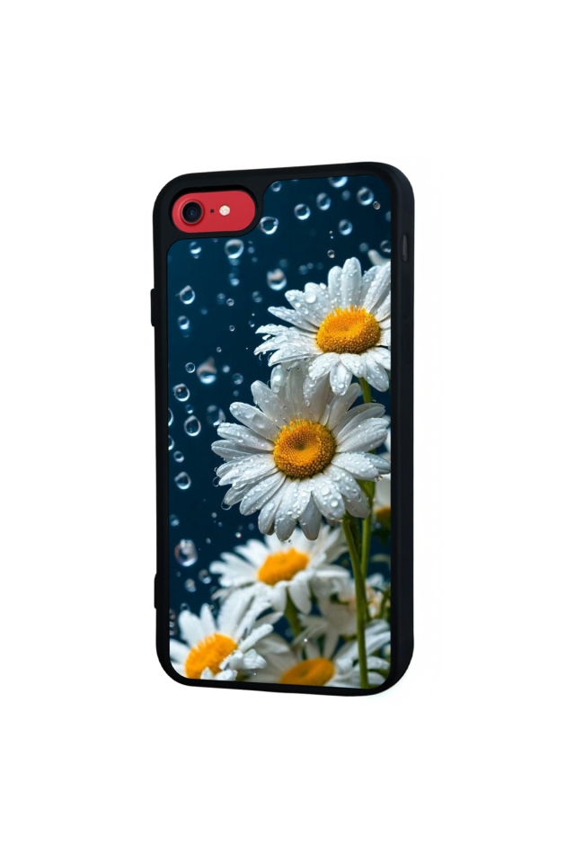 iPhone 8 Uyumlu Cicek Tasarımlı Glossy Premium Kılıf