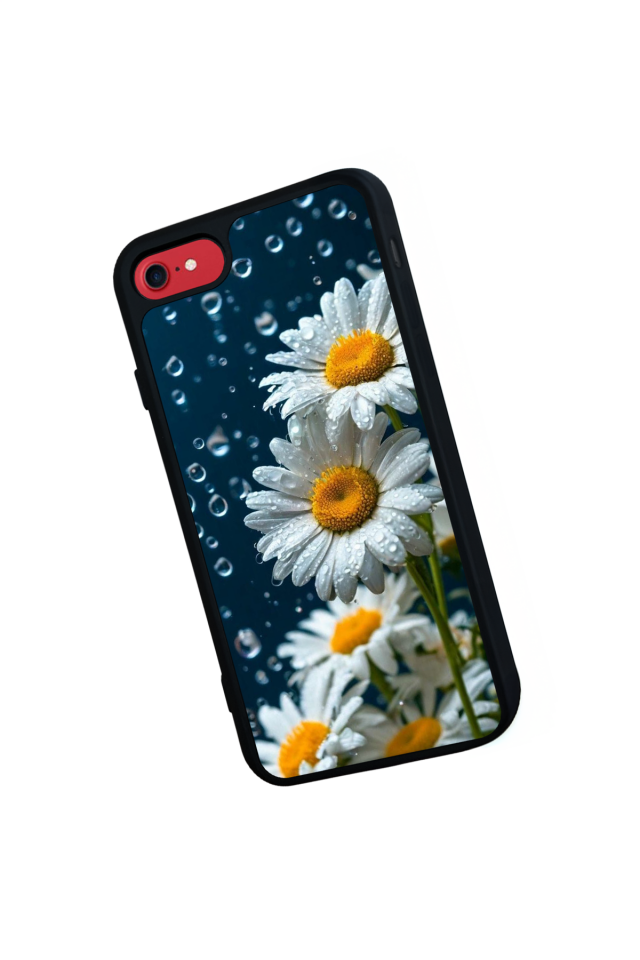 iPhone 8 Uyumlu Cicek Tasarımlı Glossy Premium Kılıf