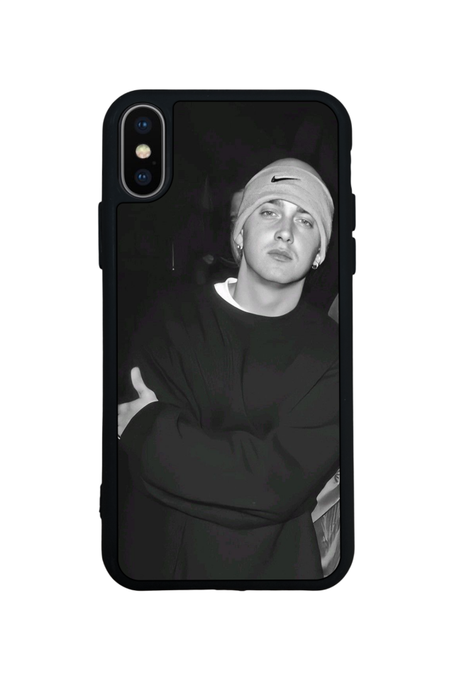iPhone XS Max Uyumlu Eminem Tasarımlı Glossy Premium Kılıf