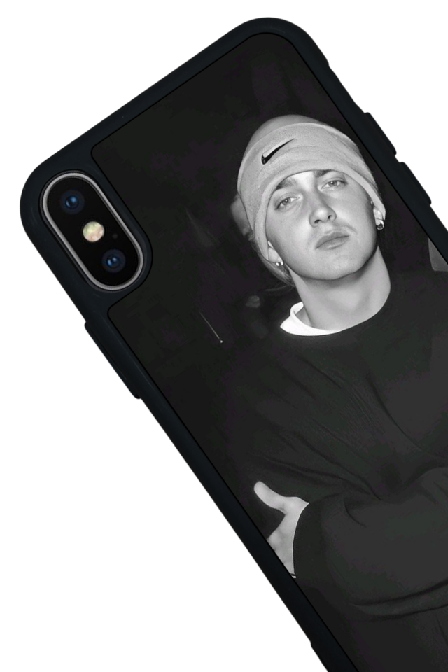 iPhone XS Max Uyumlu Eminem Tasarımlı Glossy Premium Kılıf