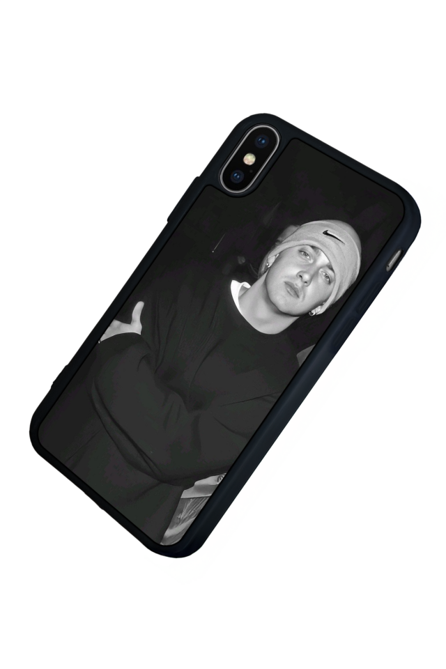 iPhone XS Max Uyumlu Eminem Tasarımlı Glossy Premium Kılıf