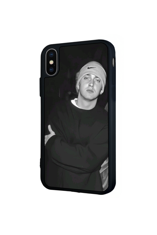 iPhone XS Max Uyumlu Eminem Tasarımlı Glossy Premium Kılıf