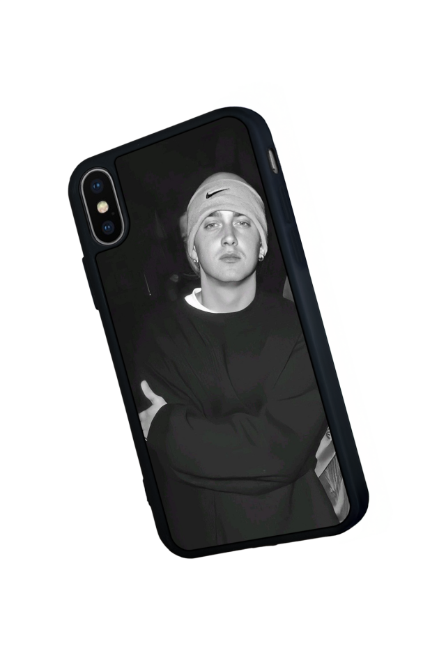iPhone XS Max Uyumlu Eminem Tasarımlı Glossy Premium Kılıf