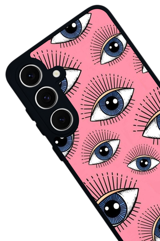 Samsung Galaxy A16 Uyumlu Göz Tasarımlı Glossy Premium Kılıf