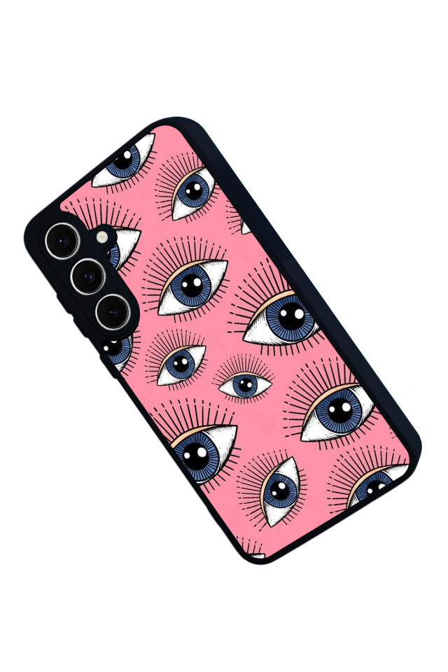 Samsung Galaxy A16 Uyumlu Göz Tasarımlı Glossy Premium Kılıf