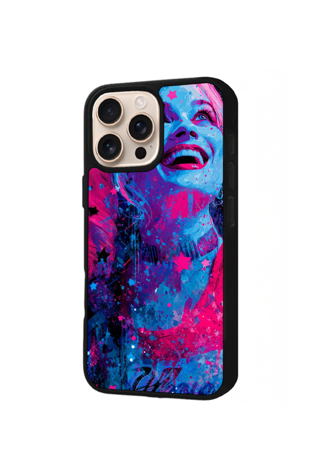 iPhone 16 Pro Uyumlu HarleyQueen Tasarımlı Glossy Premium Kılıf